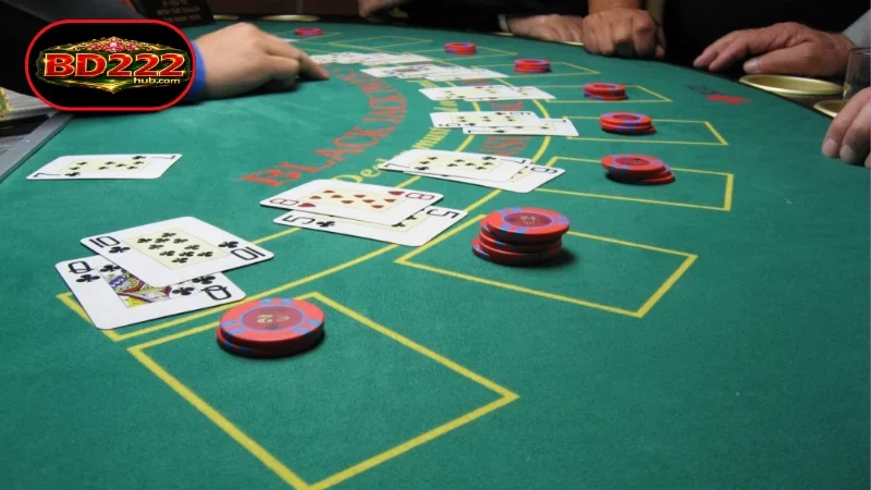 Splitting cards to maximize value in Blackjack BD222