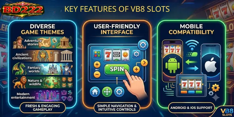 Key Features of VB8 Slots